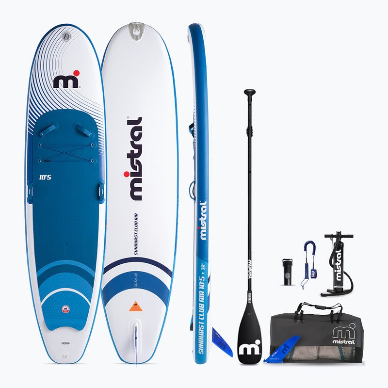 SUP Mistral Sunburst Club Air 10'5 tavola blu/bianca