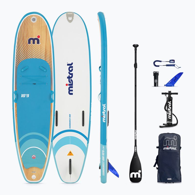 Tavola da SUP Mistral Sunburst Air 10'9 blu/bianco