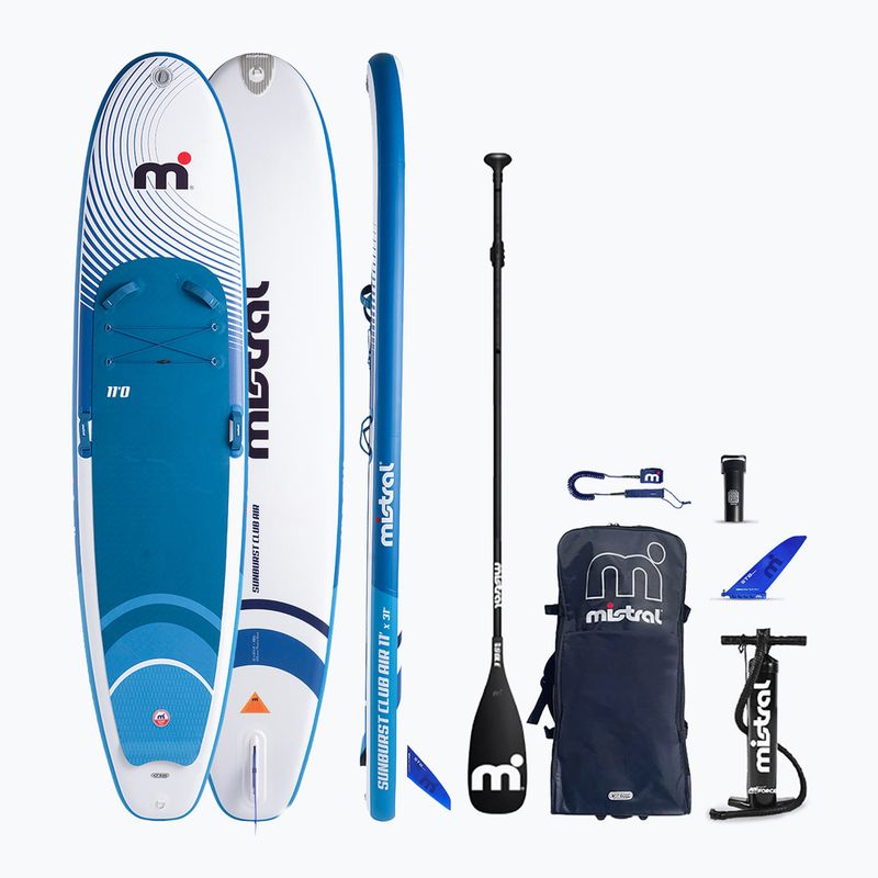 Mistral Sunburst Club Air 11'0 tavola da SUP blu/bianca
