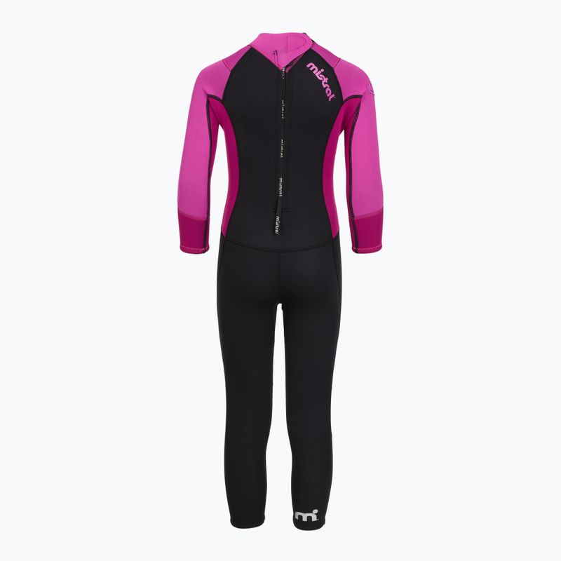 Muta da nuoto bambino Mistral Breeze 76 2,5/2mm Kids Suit black/pink 3