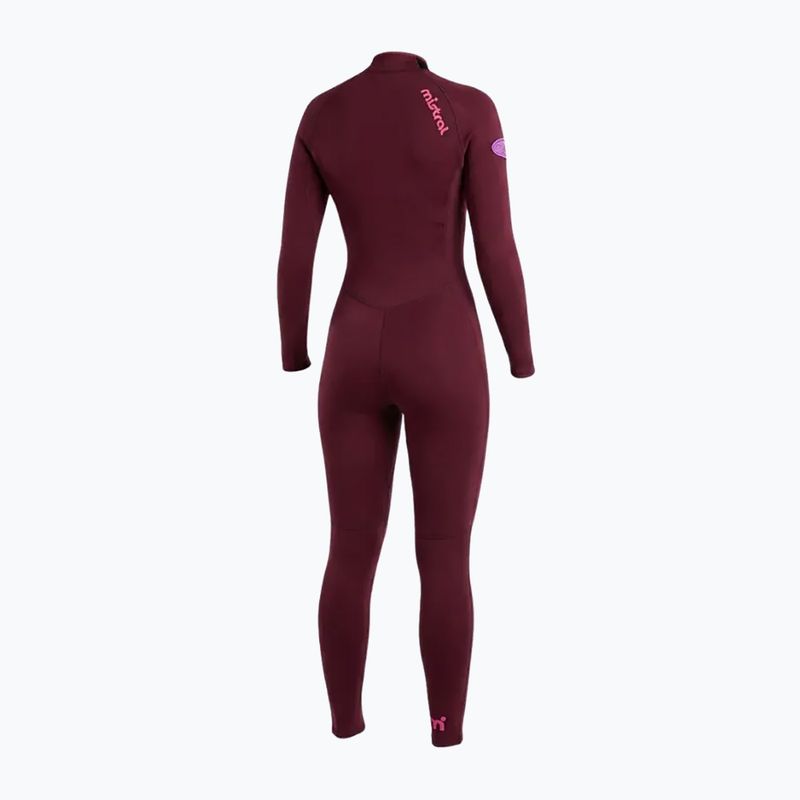 Muta da nuoto donna Mistral Sirocco 2,5/2mm Ladies Front Zip burgundy 2