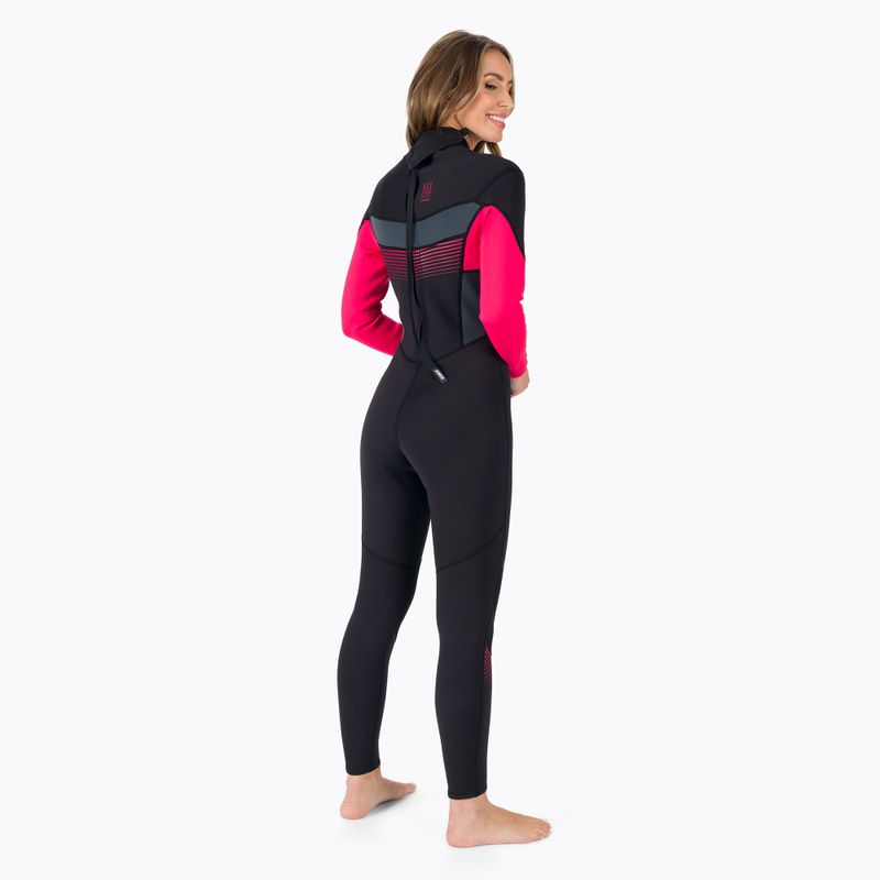 Muta da donna JOBE Sofia Fullsuit 3/2 mm rosa caldo 2