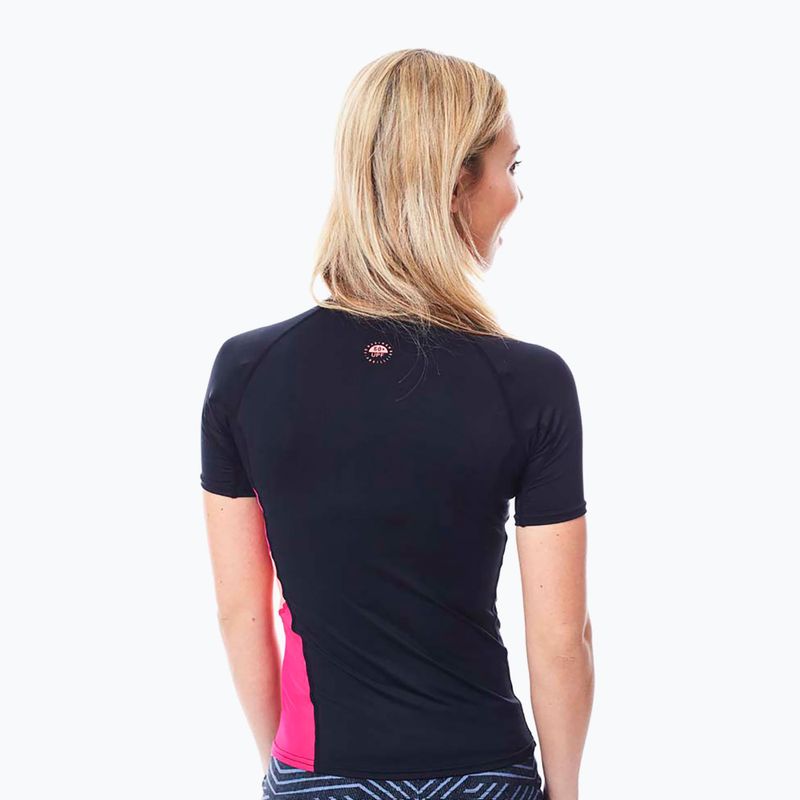 Maglietta da nuoto da donna JOBE Rashguard nero 3
