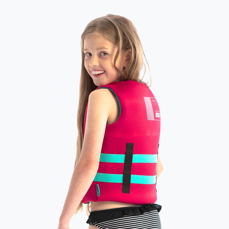 Gilet di assicurazione per bambini JOBE Neoprene rosa caldo 7
