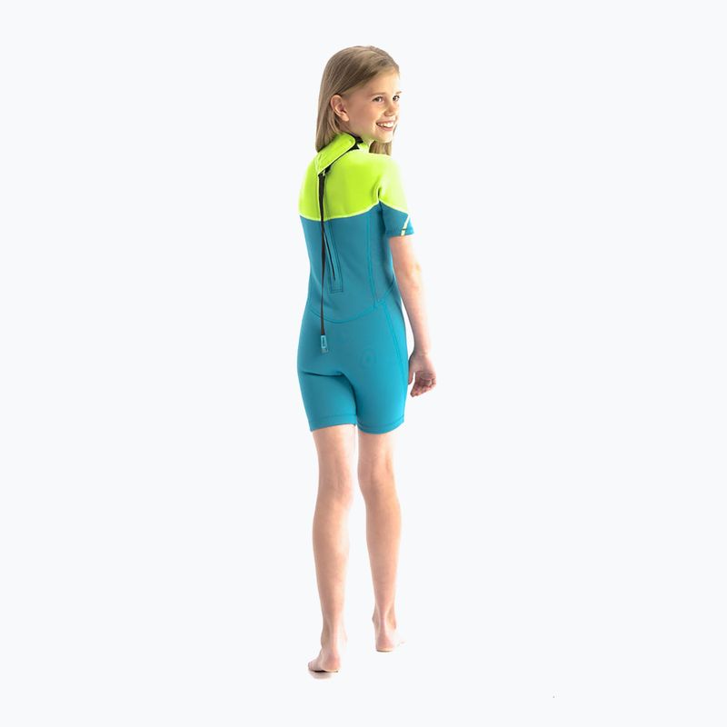 Schiuma da nuoto JOBE Boston 2 mm Shorty verde acqua per bambini 2