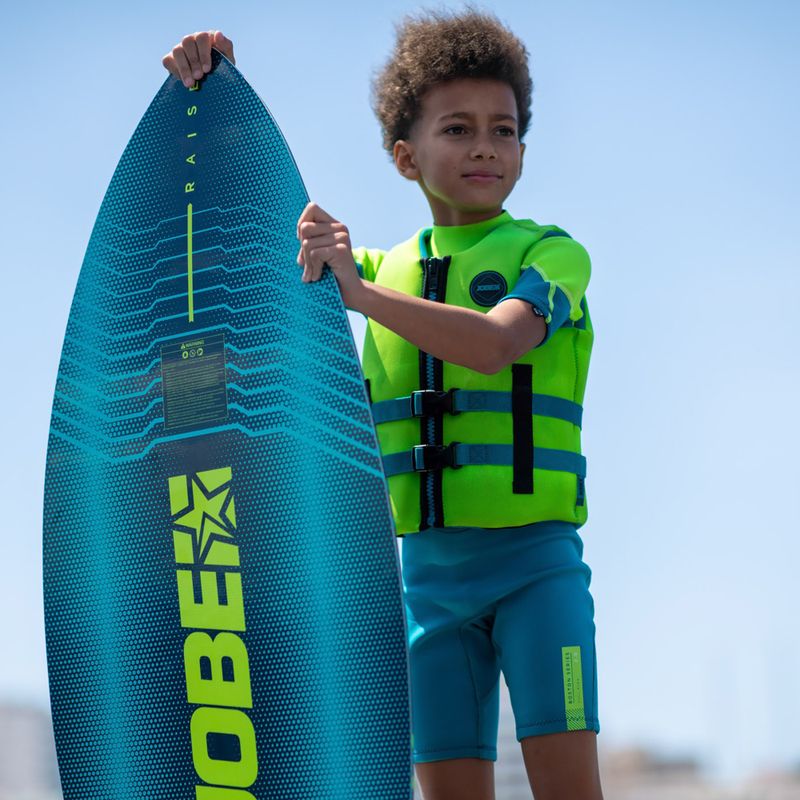 Schiuma da nuoto JOBE Boston 2 mm Shorty verde acqua per bambini 7