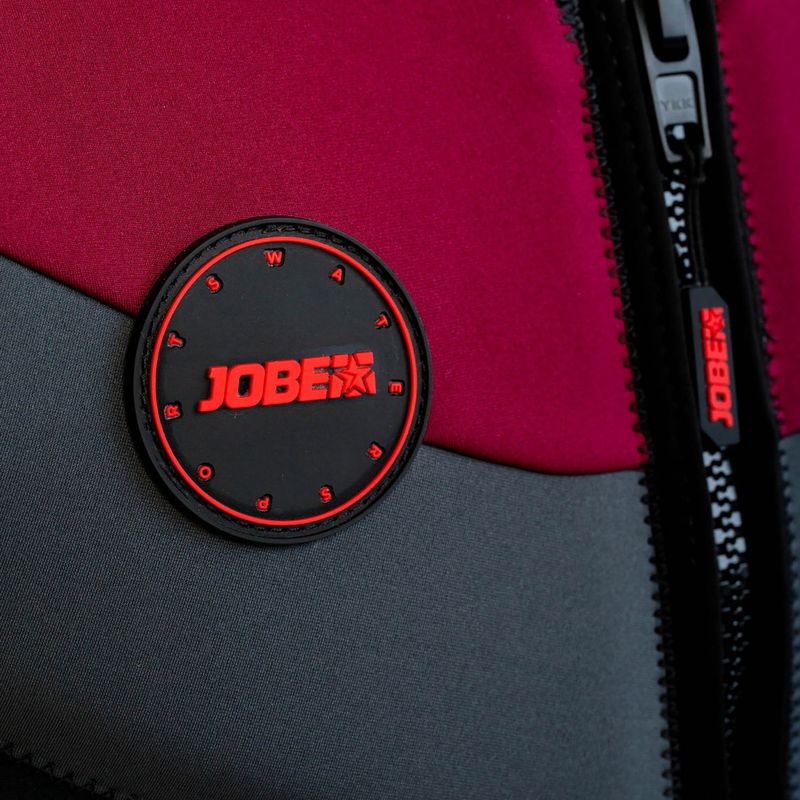 Gilet da uomo JOBE in neoprene rosso bordeaux 5