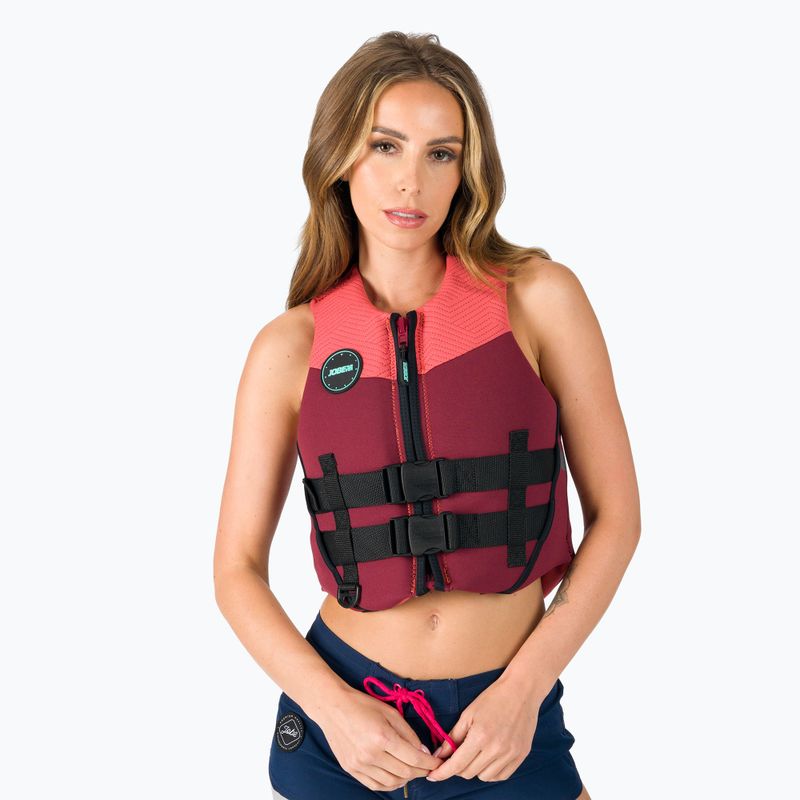 Gilet da donna JOBE in neoprene rosa/rosa