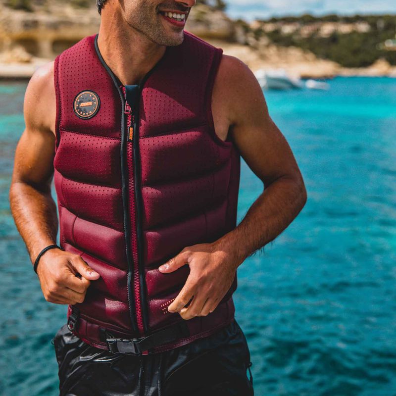 JOBE gilet da uomo Fragment rosso bordeaux 5