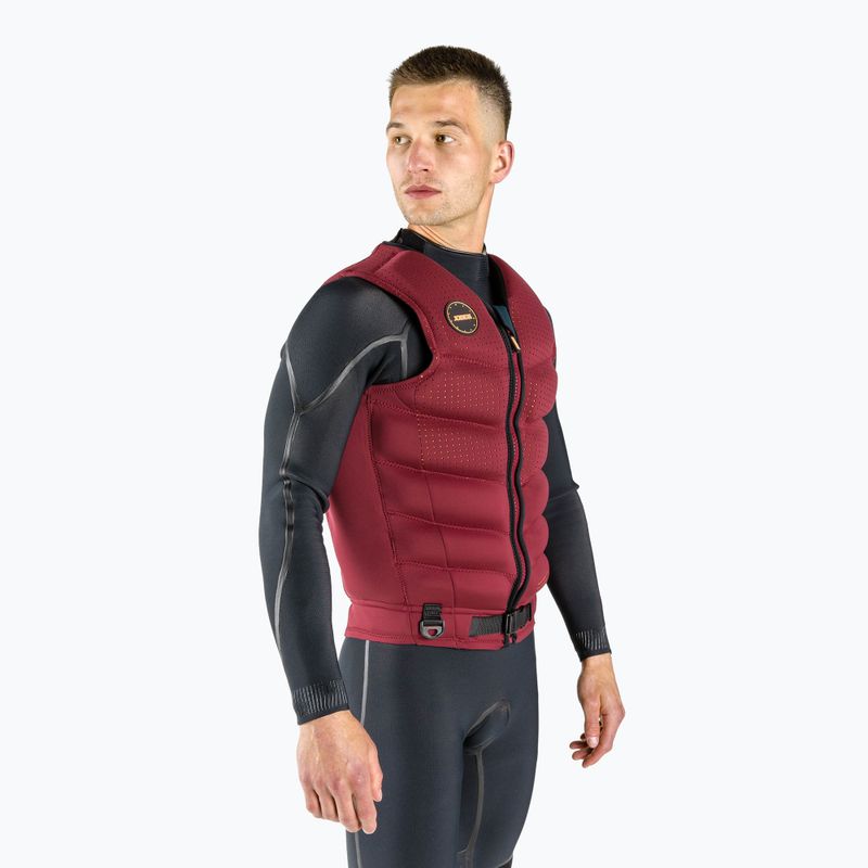 JOBE gilet da uomo Fragment rosso bordeaux