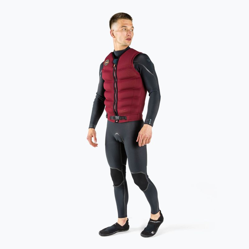 JOBE gilet da uomo Fragment rosso bordeaux 2