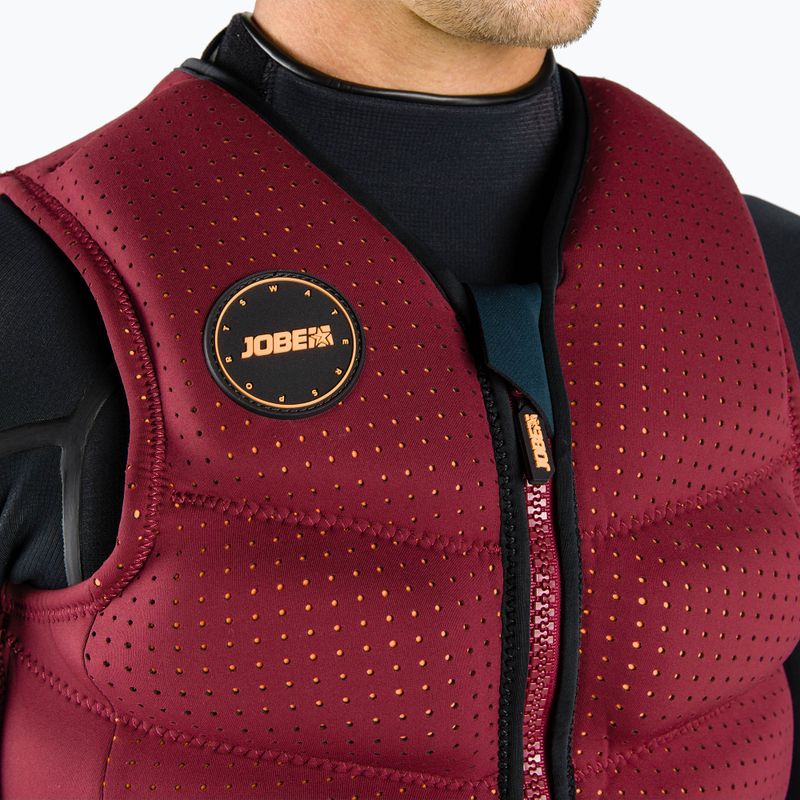 JOBE gilet da uomo Fragment rosso bordeaux 4