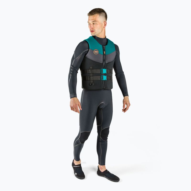 Gilet di salvataggio in neoprene JOBE da uomo, colore verde acqua 2