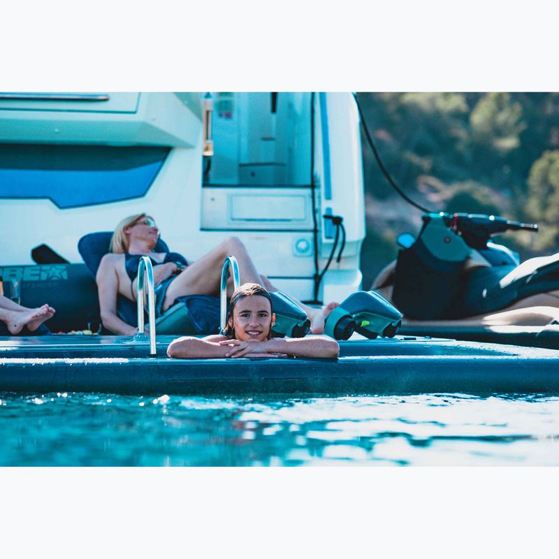 JOBE Piscina galleggiante infinita con isola 13