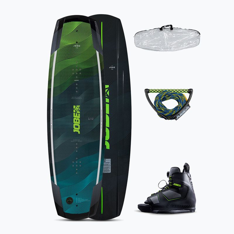 JOBE Vanity Wakeboard 131 & Unit Set nero/blu/verde
