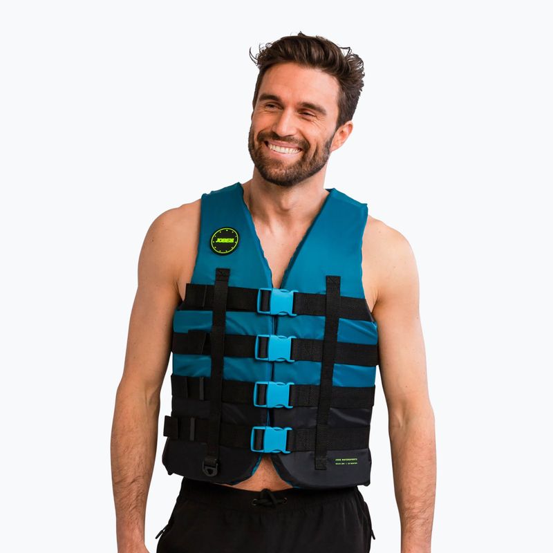 Gilet di salvataggio JOBE con 4 fibbie, verde acqua