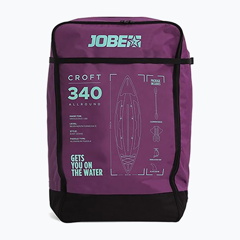 JOBE Croft Gonfiabile per 2 persone Pacchetto Kayak 340 cm viola tramonto 11