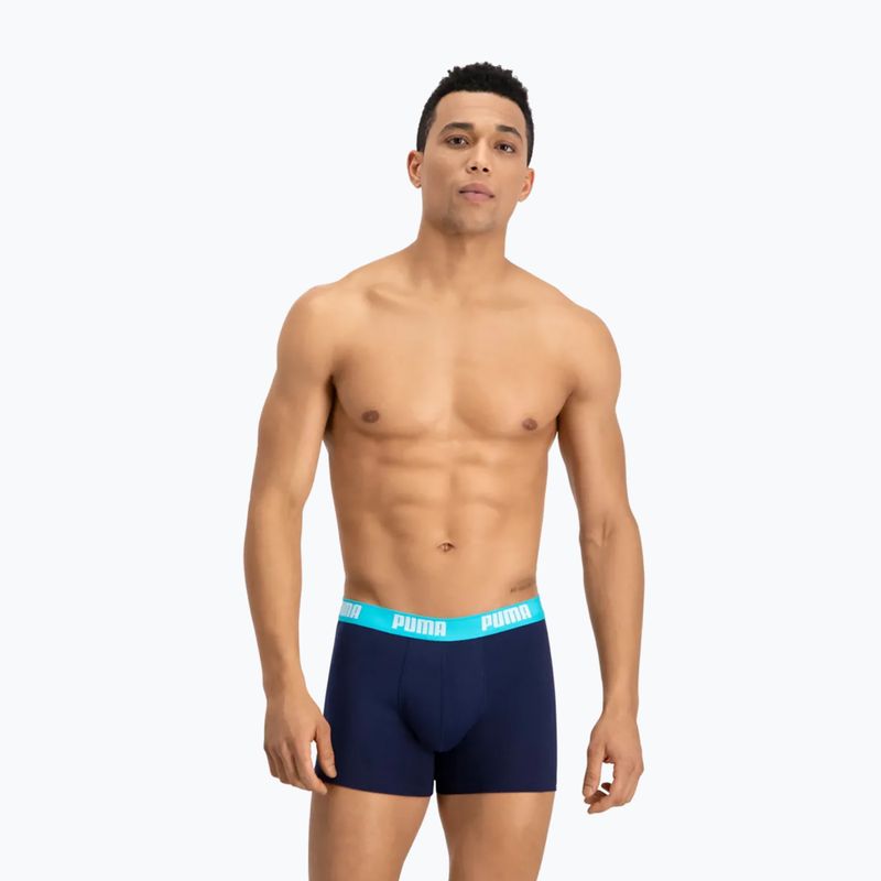 Boxer PUMA Basic da uomo 2 paia acqua/blu 6