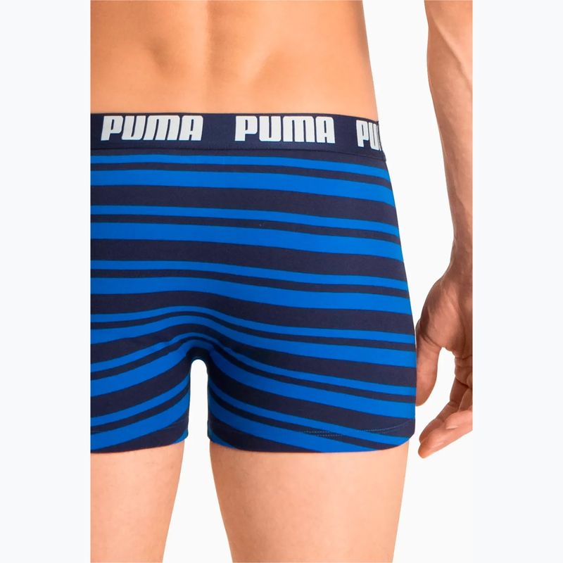 PUMA Heritage Stripe boxer da uomo 2 paia blu 6