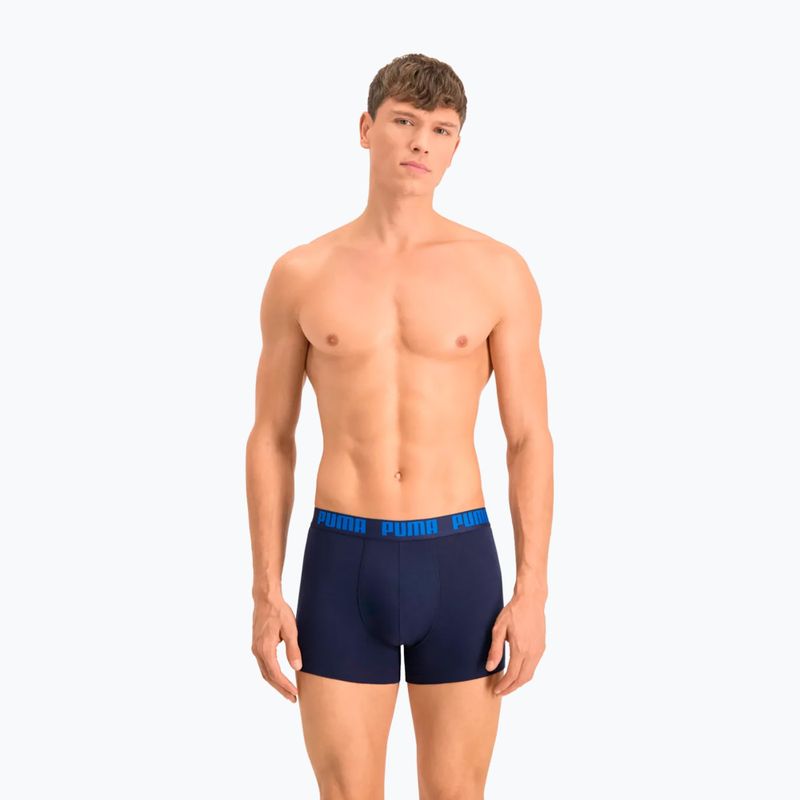 PUMA Heritage Stripe boxer da uomo 2 paia blu 7