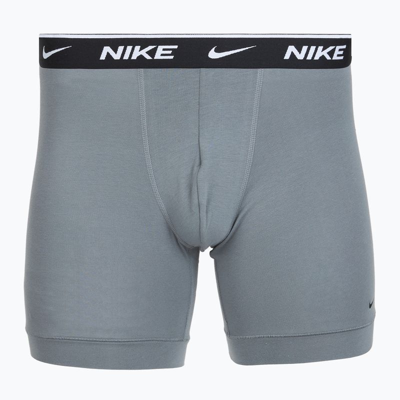 Boxer da uomo Nike Everyday Cotton Stretch 3 pairs swoosh print/grey/university blue 3