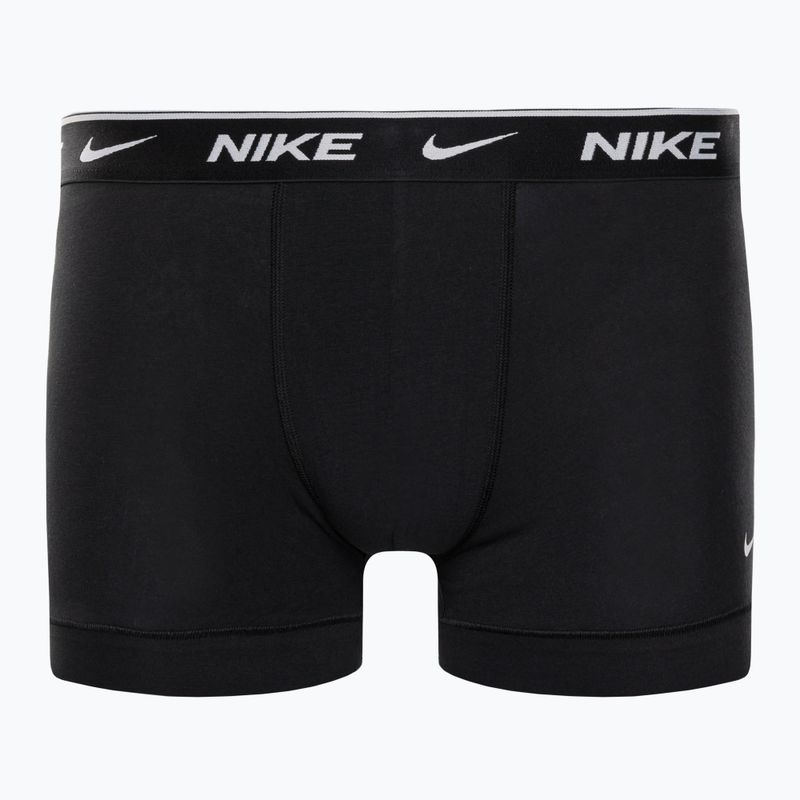 Boxer da uomo Nike Everyday Cotton Stretch Trunk 2 paia nero