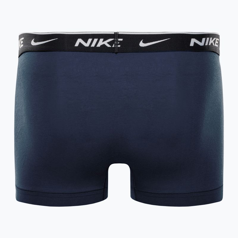 Nike Everyday Cotton Stretch Trunk boxer da uomo 3 paia ossidiana/game royal/nero 6