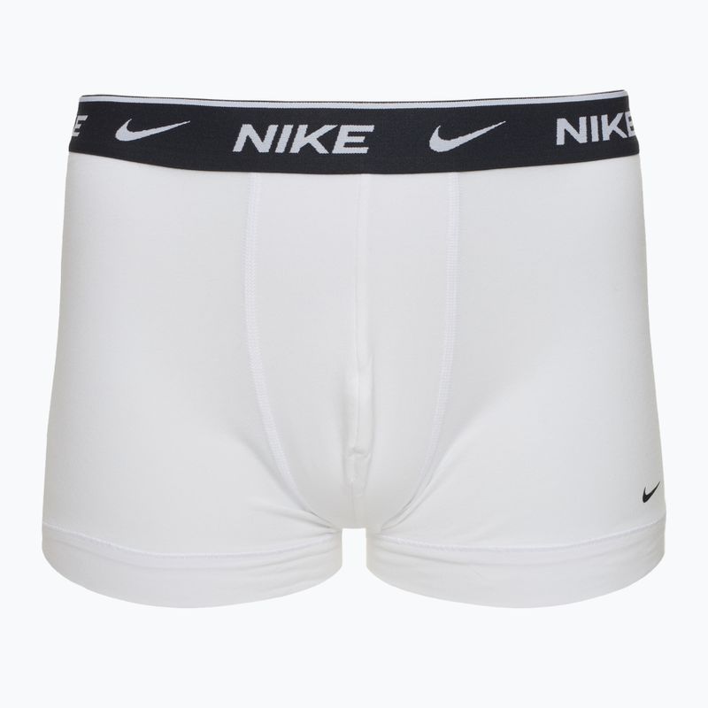 Boxer da uomo Nike Everyday Cotton Stretch Trunk 3 paia bianco/grigio heather/nero 4