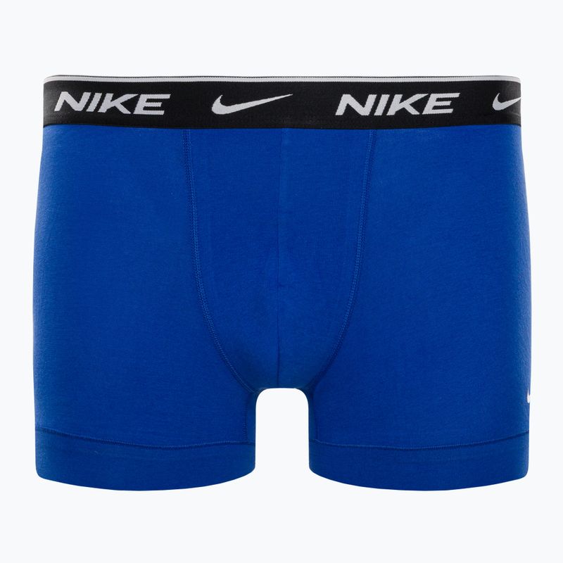 Nike Everyday Cotton Stretch Trunk boxer da uomo 2 paia ossidiana/game royal 2