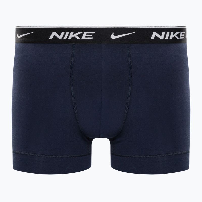 Nike Everyday Cotton Stretch Trunk boxer da uomo 2 paia ossidiana/game royal 5