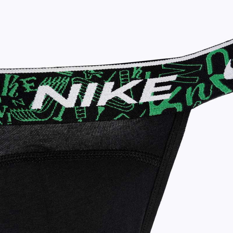 Uomo Nike Dri-FIT Everyday Cotton Stretch Jock Strap slip 3 paia nero/rosso/blu acquario/verde stadio 3