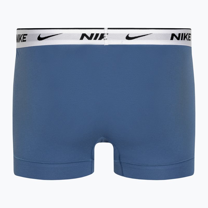 Uomo Nike Everyday Cotton Stretch Trunk boxer 3 paia blu stella/grigio lupo/nero bianco 3