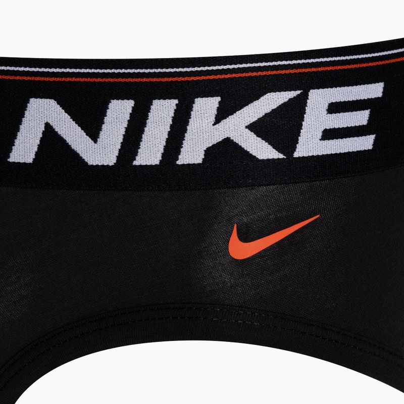 Uomo Nike Dri-Fit Hip Logo Brief 3 paia nero/nero/nero 4