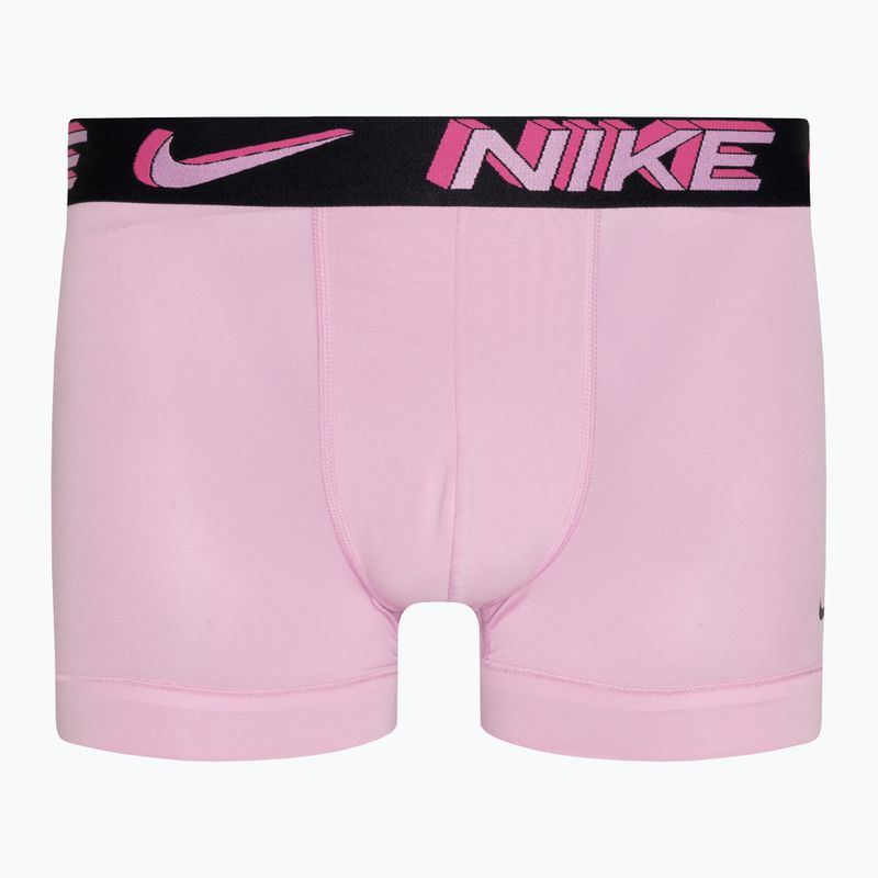 Nike Dri-Fit Essential Micro Trunk boxer da uomo 3 paia verde stadio/rosa/ nero 3d 6