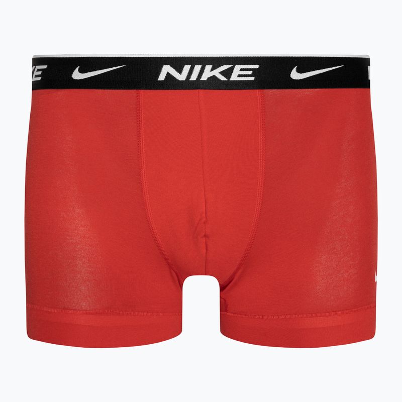 Boxer da uomo Nike Everyday Cotton Stretch Trunk 3 paia blu acquario stampa lg/grigio/rossouni 6