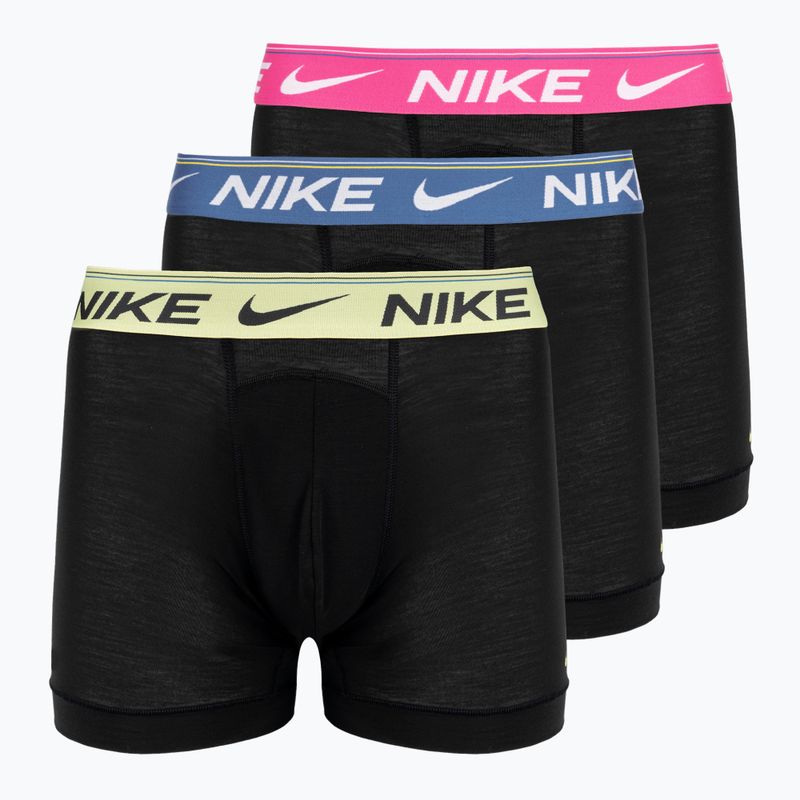 Uomo Nike Dri-FIT Ultra Comfort Slip Boxer 3 paia nero/giallo/fuxia