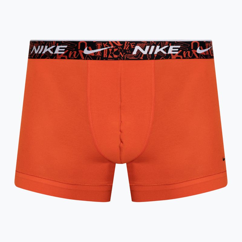 Uomo Nike Everyday Cotton Stretch Trunk boxer 3 paia rosso/blu acquario/verde stadio 2