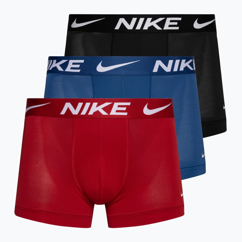 Uomo Nike Dri-Fit Essential Micro Trunk boxer 3 paia nero/rosso/blu