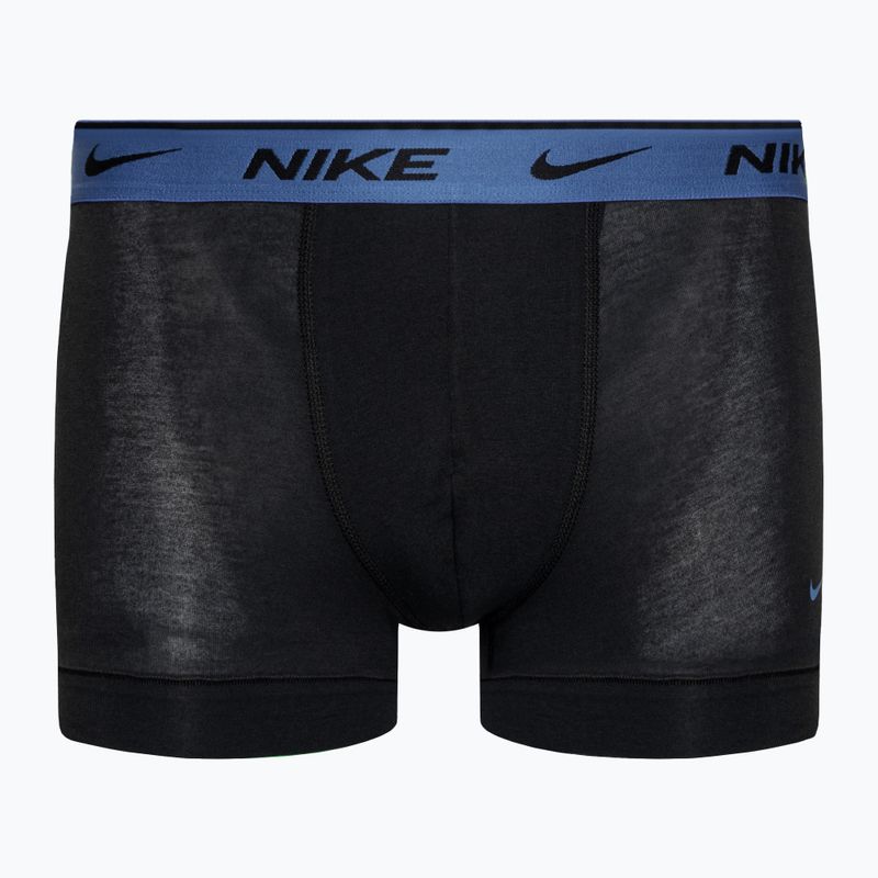 Boxer Nike Everyday Cotton Stretch Trunk Uomo 3 paia nero/blu/grigio 4