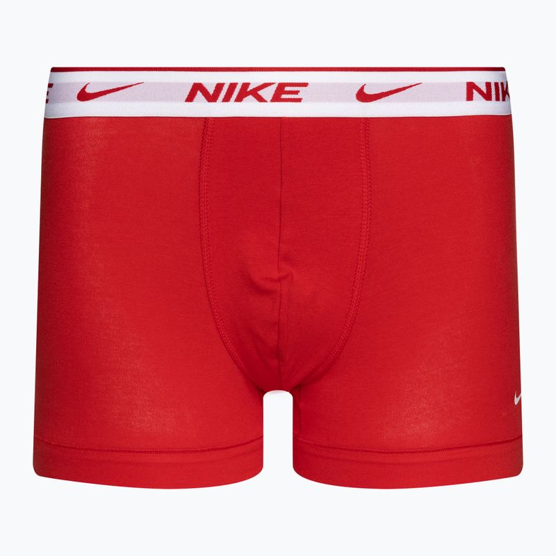 Boxer da uomo Nike Everyday Cotton Stretch Trunk 3 paia blu/arancio/rosso 3