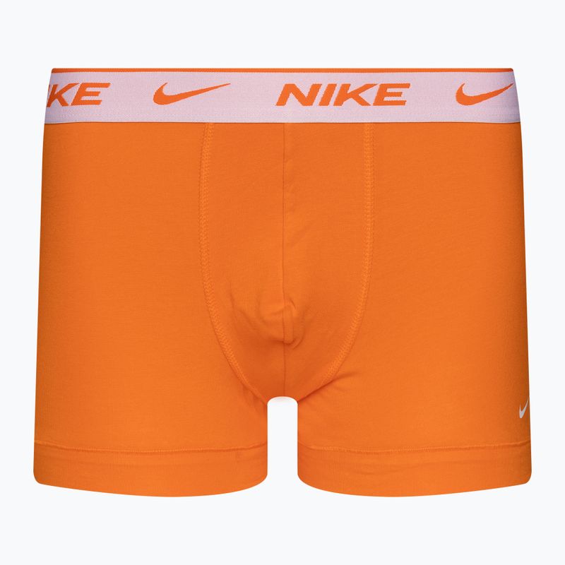 Boxer da uomo Nike Everyday Cotton Stretch Trunk 3 paia blu/arancio/rosso 4