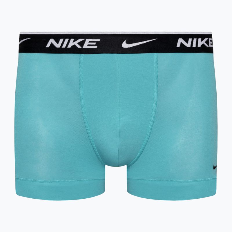 Uomo Nike Everyday Cotton Stretch Trunk boxer 3 paia verde/viola/blu 4