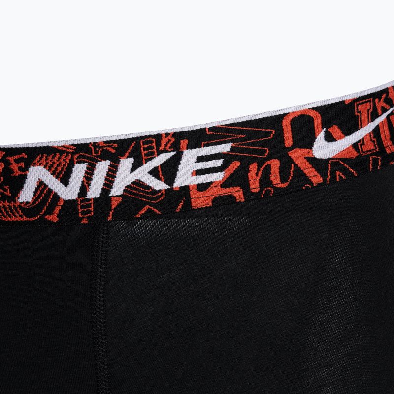 Uomo Nike Everyday Cotton Stretch Trunk boxer 3 paia nero/rosso/blu acquario/verde stadio 7