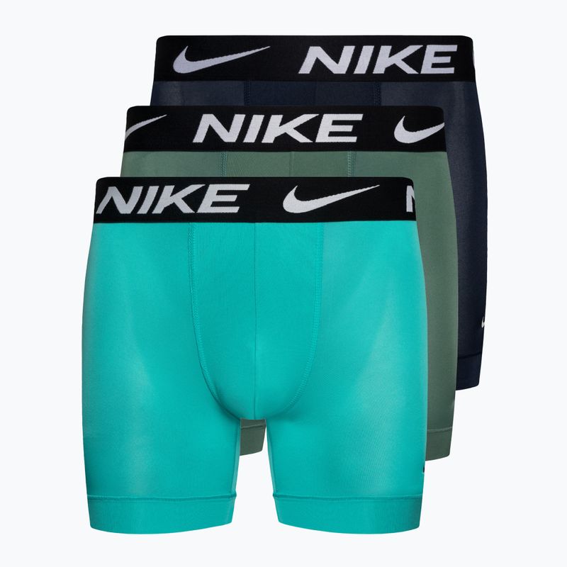 Nike Dri-Fit Essential Micro Boxer Uomo 3 paia blu/navy/turchese