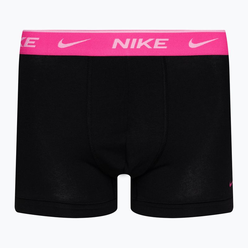 Boxer da uomo Nike Everyday Cotton Stretch Trunk 3 paia blu/turchese/rosa 4