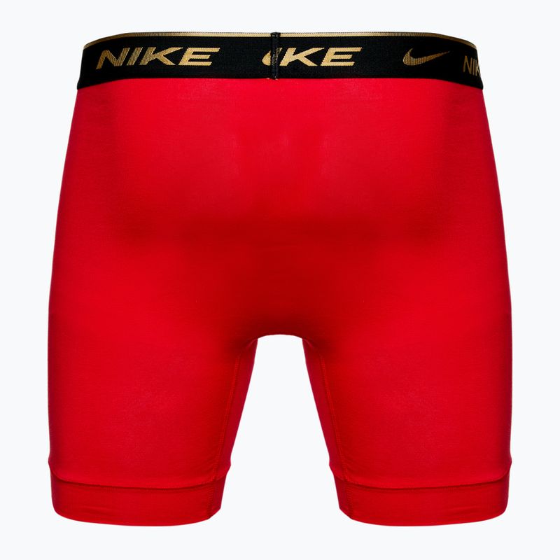 Uomo Nike Everyday Cotton Stretch boxer 3 paia nero argento/rosso oro/nero oro 5