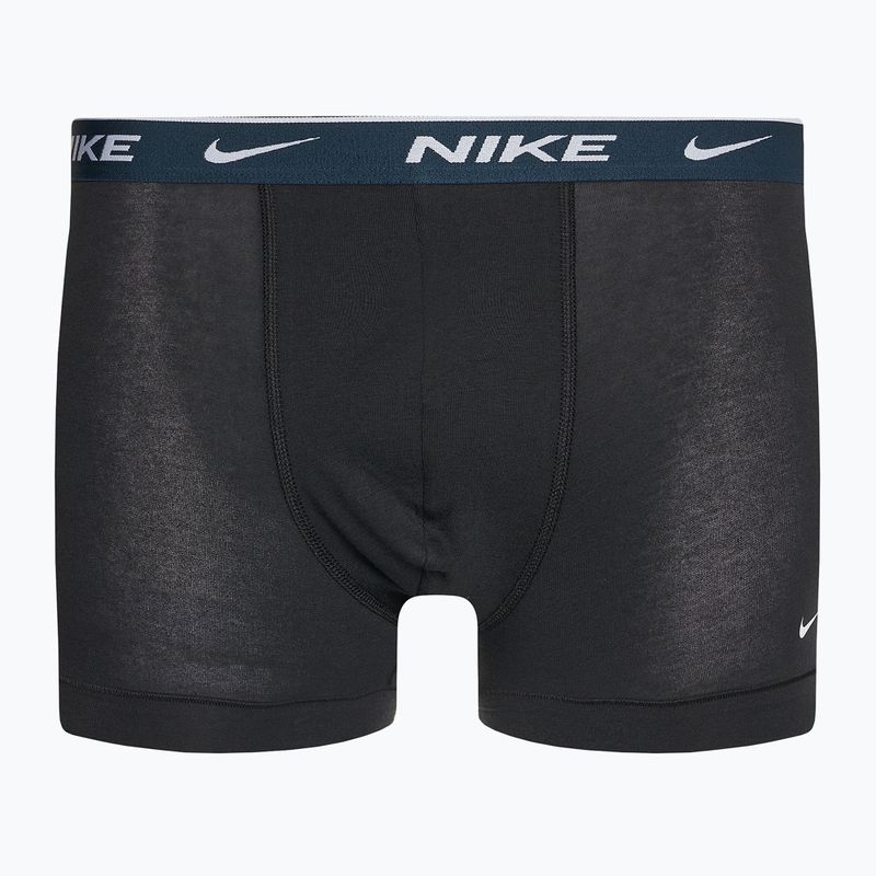 Boxer da uomo Nike Everyday Cotton Stretch Trunk 3 paia nero/marino arancio/nero 5