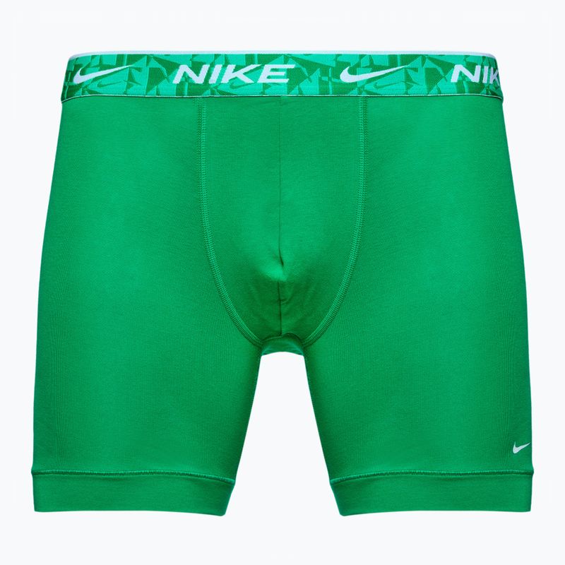 Boxer da uomo Nike Everyday Cotton Stretch 3 paia verde/nero 2