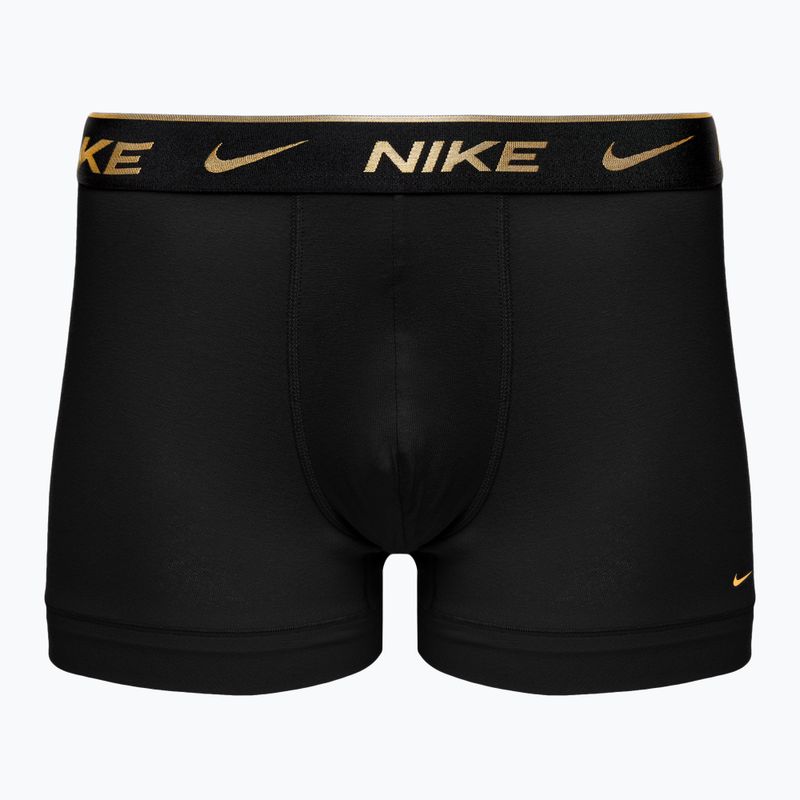 Boxer da uomo Nike Everyday Cotton Stretch Trunk 3 paia nero argento/rosso oro/nero oro 2