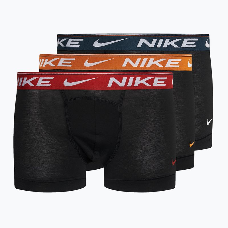 Boxer da uomo Nike Dri-FIT Ultra Comfort Trunk 3 paia nero luna/rosso drago/marino arancio